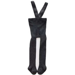 Niemowlęce rajtuzy rajstopy na szelkach Ciemny Szary S