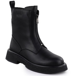 Skórzane botki damskie workery czarne Goe SS2N4145