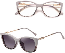 Stylion 2w1 Okulary damskie do komputera + nakładka