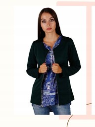 Bluzka Damska Elegancka Plus Size Żakiet