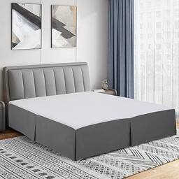 Cathay Home podwójna plisowana narzuta na łóżko ze