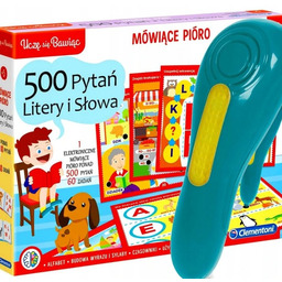 GRA PLANSZOWA EDUKACYJNA MOWIACE PIORO 500 PYTAN PLANSZOWKA