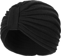 Turban Wełniany Giovanna by McBURN, czarny, One Size