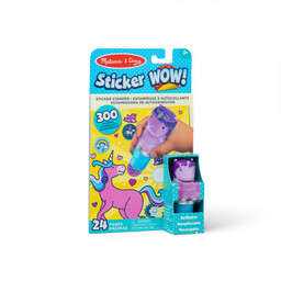 Sticker Wow stempel z naklejkami Purpurowy Jednorożec Melissa