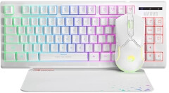 Marvo CM310 RGB Biały Zestaw mysz i klawiatura