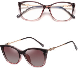 Stylion 2w1 Okulary damskie do komputera + nakładka