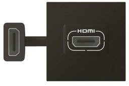 MOSAIC gniazdo HDMI preterminowane 2 moduły CZARNY Legrand