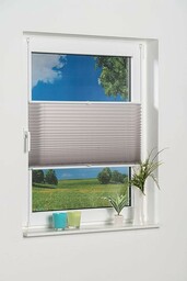 K-home Roleta plisowana Klemmfix, szara, 70 cm x
