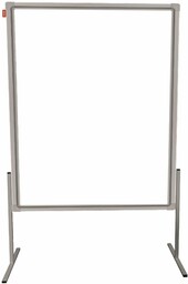 Tablica moderacyjna dwustronna suchościeralna magnetyczna, rama aluminiowa Prestige,