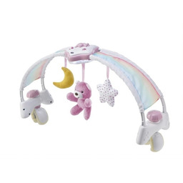 Chicco Zabawki 143283 PANEL/ŁÓŻECZKO RAINBOW SKY RÓŻOWY
