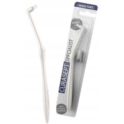 CURASEPT szczoteczka do zębów MONO TUFT jednopęczkowa krótka