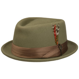 Stout Pork Pie Wool Felt Hat by Brixton,