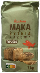 Auchan - Mąka żytnia razowa T2000