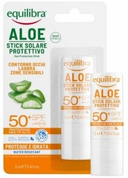 EQUILIBRA ALOE Solare Aloesowy Sztyft Przeciwsłoneczny SPF50+, 10ml