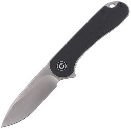 Nóż składany CIVIVI Elementum Flipper Black G10, Satin
