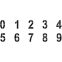 Szablon malarski wielorazowy zestaw Cyfry 30 cm