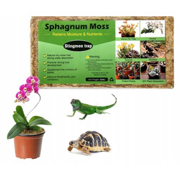 Mech sphagnum 500g torf naturalny do orchidei terrarium
