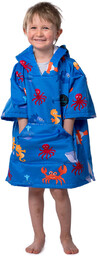 Dziecięce surf ponczo Fishee blue, 50 x 60