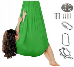 Hamak Sensoryczny Dzieci Huśtawka Terapeutyczna Akrobatyczna Chusta Premium