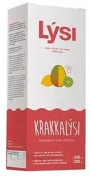 Lysi Tran Islandzki o smaku mango-limonka, 240 ml