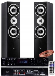 Zestaw Nagłośnienia 500 Watt Amplituner Bluetooth