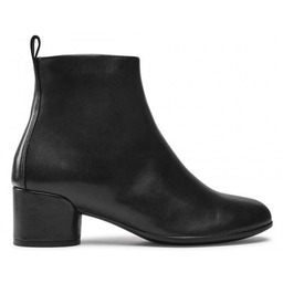 ECCO SHAPE 35 Botki damskie czarne skórzane 40