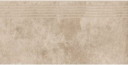 Gres szkliwiony stopnica MORENCI beige structure mat 29,8x59,8