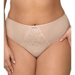 Stringi damskie z koronką AV 1396 beżowy XL