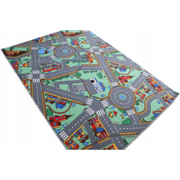 Dywan dziecięcy 200x400 Uliczki, Drogi , Ronda, Duży