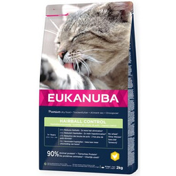EUKANUBA Karma dla kota Hairball Control Kurczak 2