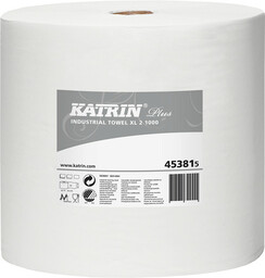 Czyściwo celulozowe 2-warstwowe 2x20g 360m białe niepylące KATRIN