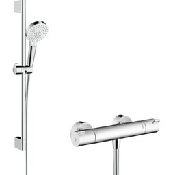 HANSGROHE Zestaw prysznicowy natynkowy Crometta 27812400 Biały-chrom