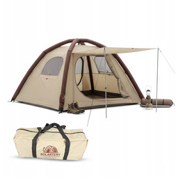 Namiot Turystyczny 3 Osobowy Kampingowy Wodoodporny Rodzinny Pompowany