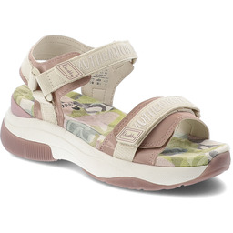 Anekke Sandały damskie, z materiału regulowane paski