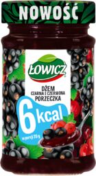 Łowicz Dżem czarna i czerwona porzeczka 6 kcal,