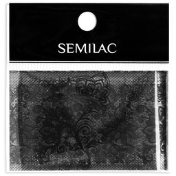 Semilac, folia transferowa do zdobienia paznokci, Black Lace