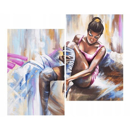 80x70cm Tancerka duo obraz ściana