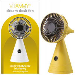 Wiatrak Wentylator Biurkowy Przenośny Mały Wydajny Usb