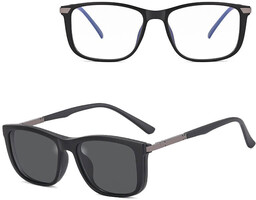Stylion 2w1 Okulary do komputera + nakładka przeciwsłoneczna