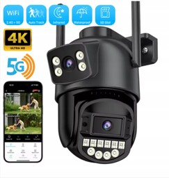 Kamera Zewnętrzna Wi-Fi 5GHz 8MP Ai, Noktowizja, IP66,