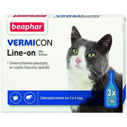 BEAPHAR VERMICON Line-on Kot 3x1ml