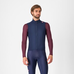 Kamizelka kolarska Castelli Espresso, belgian blue, rozmiar L