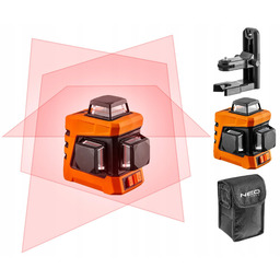 Neo Laser Płaszczyznowy Poziomica 360° 15m 3D Etui