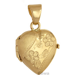 Zawieszka złota Medalion Serce pr.585