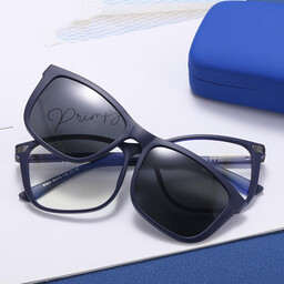 Stylion 2w1 Okulary do komputera + nakładka przeciwsłoneczna