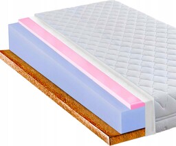 Materac antyalergiczny 110x200 z kokosem i hr twardy