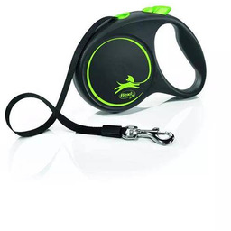 FLEXI Smycz automatyczna Black Design L taśma 5