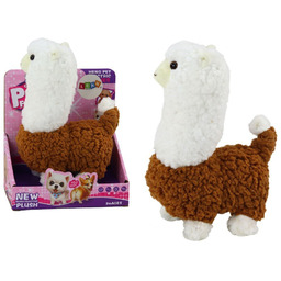 Lama Interaktywne Zwierzątko Alpaka Brązowa Chodzi Gra 23