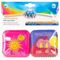 CANPOL BABIES Zabawka Miękkie książeczki z piszczałką Dzień