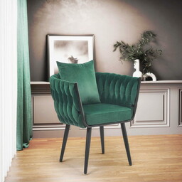 AVATAR 2 fotel wypoczynkowy Halmar ciemny zielony/ czarny